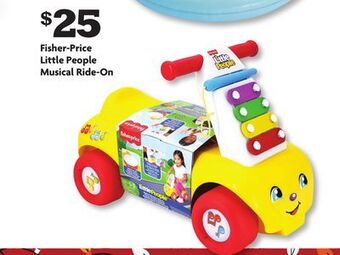 Family Dollar Fisher-price little people musical ride-on offer