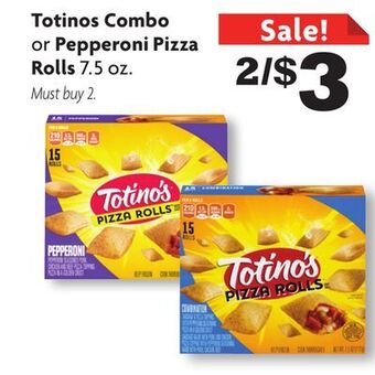 Family Dollar Totinos combo or pepperoni pizza rolls offer