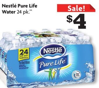 Family Dollar Nestlé pure life water offer
