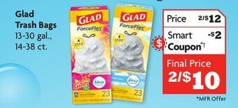 Family Dollar Glad trash bags offer