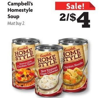Family Dollar Campbell's homestyle soup offer