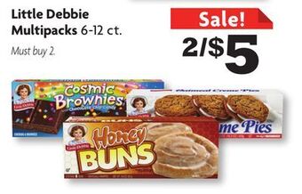 Family Dollar Little debbie multipacks offer