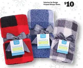 Family Dollar Interiors by design printed sherpa throw offer