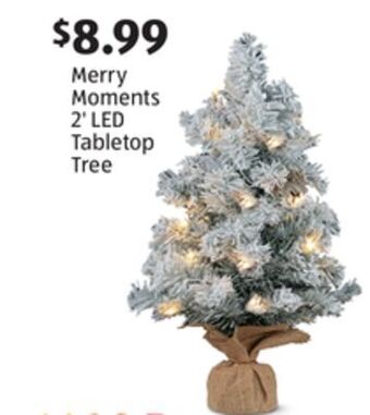 Aldi Merry moments 2' led tabletop tree offer