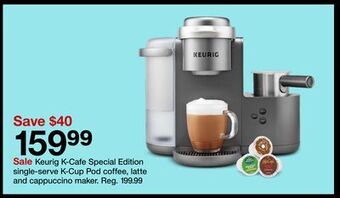 Target Keurig k-cafe special edition single-serve k-cup pod coffee, latte and cappuccino maker offer