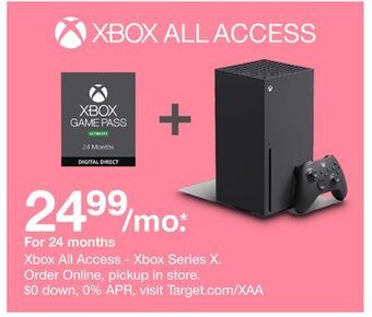 Target Xbox all access - xbox series x offer