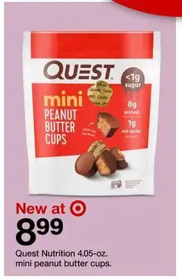 Target Quest nutrition 4.05 - oz. mini peanut butter cups offer
