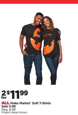 Michaels All make market® soft t-shirts offer