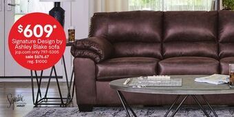 JC Penney Signature design by ashley blake sofa offer