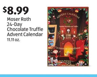 Aldi Moser roth 24-day chocolate truffle advent calendar offer