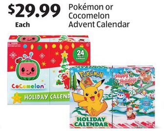Aldi Pokémon or cocomelon advent calendar offer
