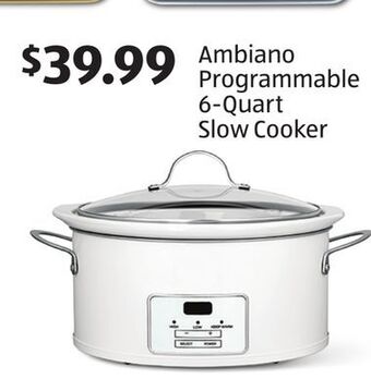 Aldi Ambiano programmable 6-quart slow cooker offer