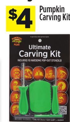 Dollar General Pumpkin carving kit offer