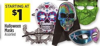 Dollar General Halloween masks offer