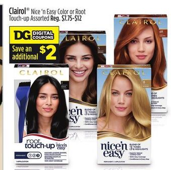 Dollar General Clairol® nice'n easy color or root touch-up offer