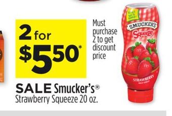 Dollar General Smucker's® strawberry squeeze offer