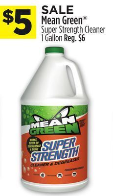 Dollar General Mean green® super strength cleaner offer