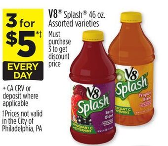Dollar General V8® splash® offer