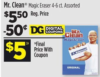 Dollar General Mr. clean® magic eraser offer