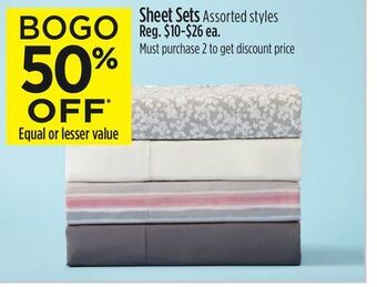 Dollar General Sheet sets offer