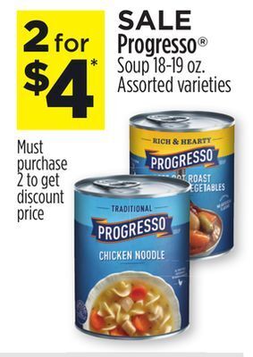 Dollar General Progresso® soup offer