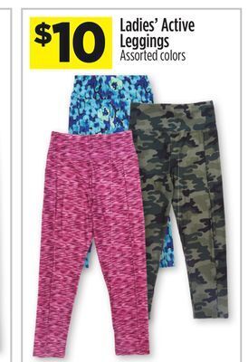 Dollar General Ladies' active leggings offer