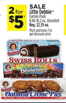 Dollar General Little debbie® family pack offer