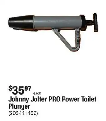 The Home Depot Johnny jolter pro power toilet plunger offer