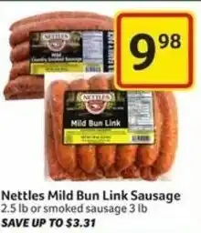 Harveys Supermarkets Nettles Mild Bun Link Sausage offer