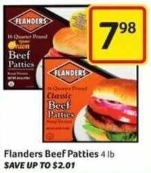 Harveys Supermarkets Flanders Beef Patties offer