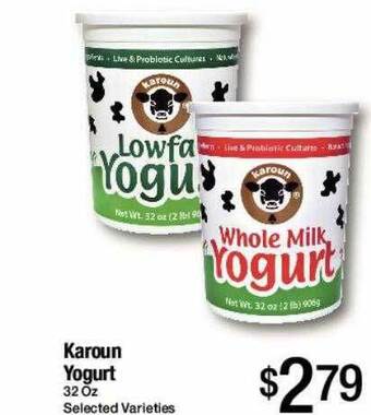 Jons International Karoun yogurt offer