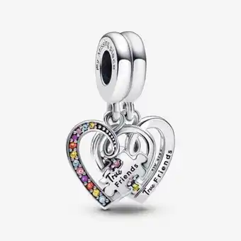 Pandora Puzzle piece hearts splittable friendship dangle charm offer