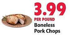 Boneless pork chops