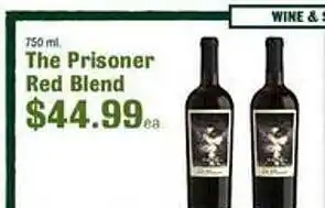 Robert Fresh Market The prisoner red blend offer