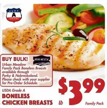 The Food Emporium Usda grade a boneless chicken breasts offer