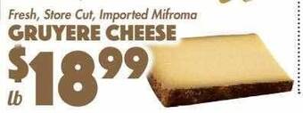 The Food Emporium Gruyere cheese offer