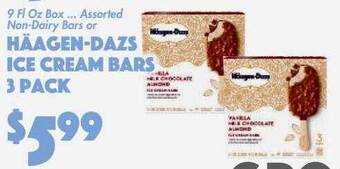 The Food Emporium Häagen-dazs ice cream bars 3 pack offer