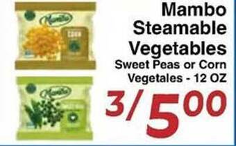 Sellers Bros Mambo steamable vegetables offer
