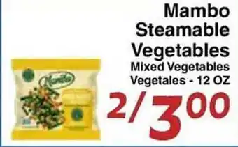 Mambo steamable vegetables