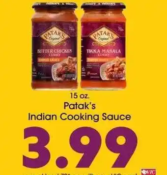 Harris Teeter Patak's indian cooking sauce offer