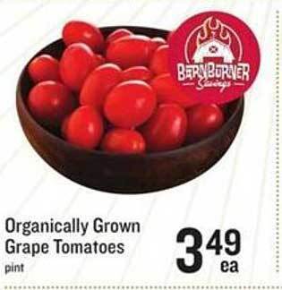 Lowes Foods Organically grown grape tomatoes offer