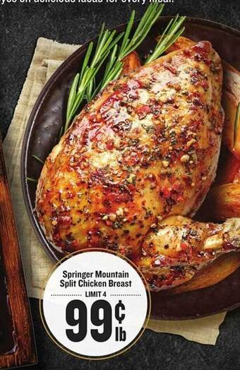 Lowes Foods Springer mountain split chicken breast offer