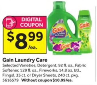 Stop&Shop Gain Laundry Care offer