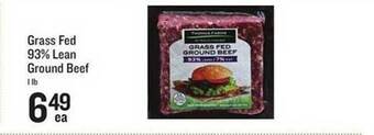 Lowes Foods Grass fed 93% lean ground beef offer
