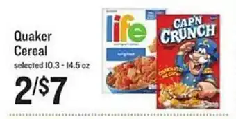 Lowes Foods Quaker cereal offer