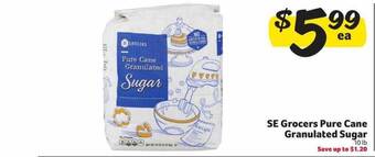 Winn Dixie Se grocers pure cane granulated sugar offer