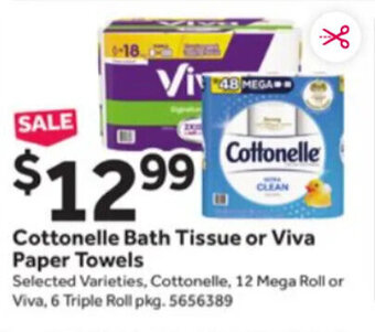 Stop&Shop Cottonelle Bath Tissue or Viva Paper Towels offer