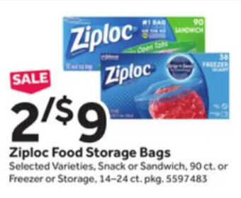 Stop&Shop Ziploc Food Storage Bags offer