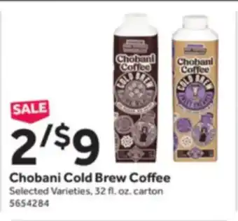 Stop&Shop Chobani Cold Brew Coffee 32 fl. oz. offer