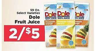 IGA Dole fruit juice offer